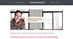 Desktop Screenshot of marissabracke.com